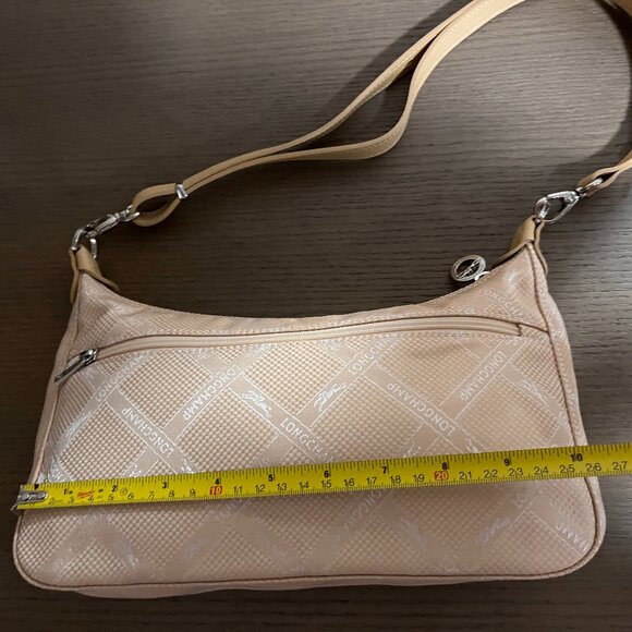 Longchamp Canvas/Leather Crossbody Bag with Removable, Adjustable Strap - Picture 3 of 7